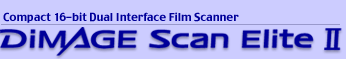 Compact 16-bit Dual Interface Film Scanner DiMAGE Scan Elite II