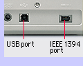USB port IEEE1394 port