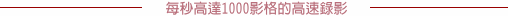 High-speed Movie up to 1000 frames per second