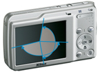 広視野角2.5型リアルワイドアングル液晶モニター